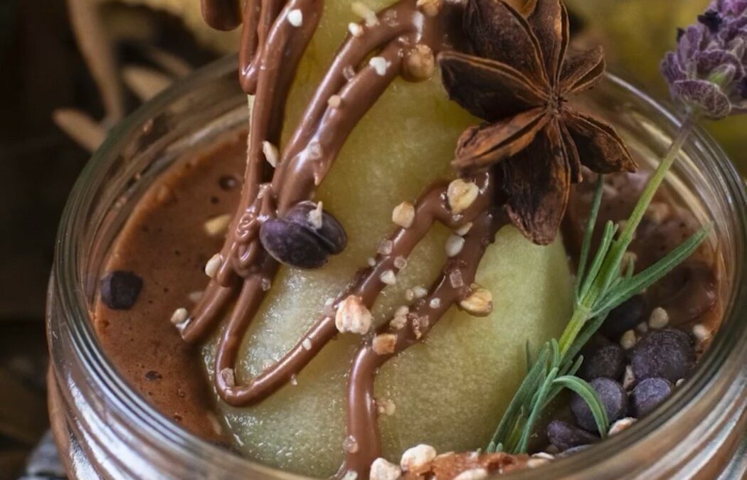 Poires pochées mousse Kâliner sans allergènes !