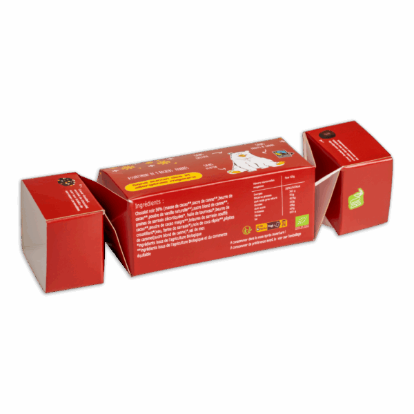 ingrédients du crackers de rochers au chocolat de la chocolaterie Kâliner