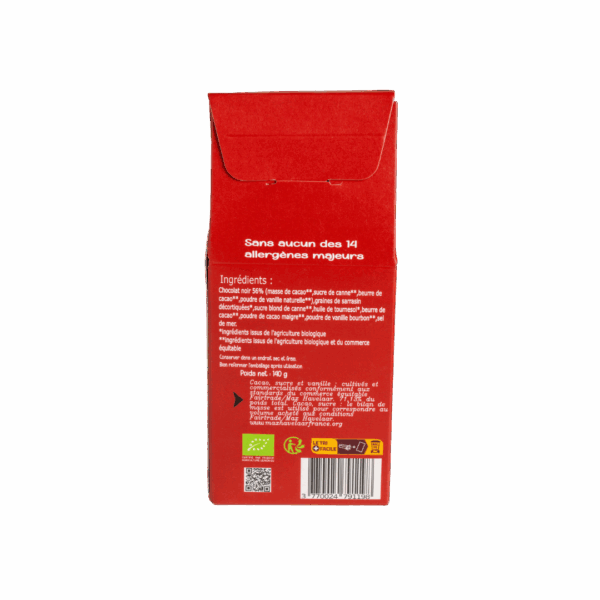 ingrédients des truffes au chocolat de la chocolaterie Kâliner