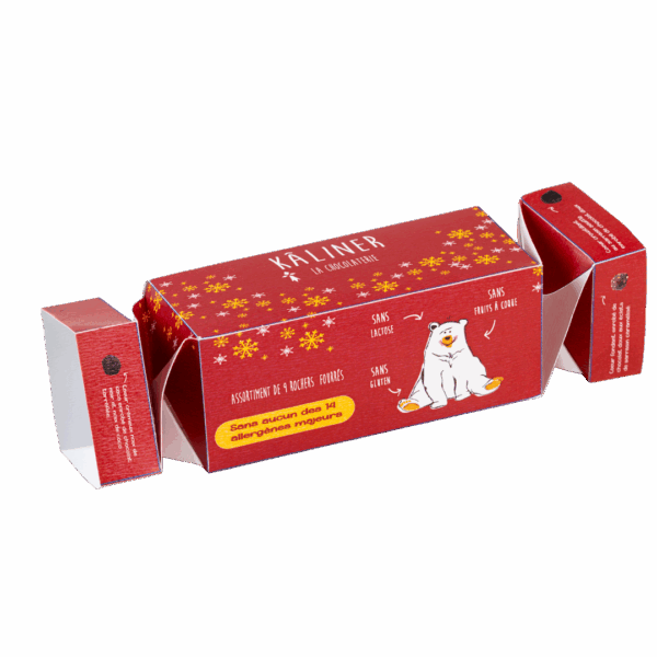 crackers de rocher au chocolat noir et doux