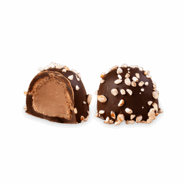 rocher chocolat noir aux éclats de sarrasin caramélisé